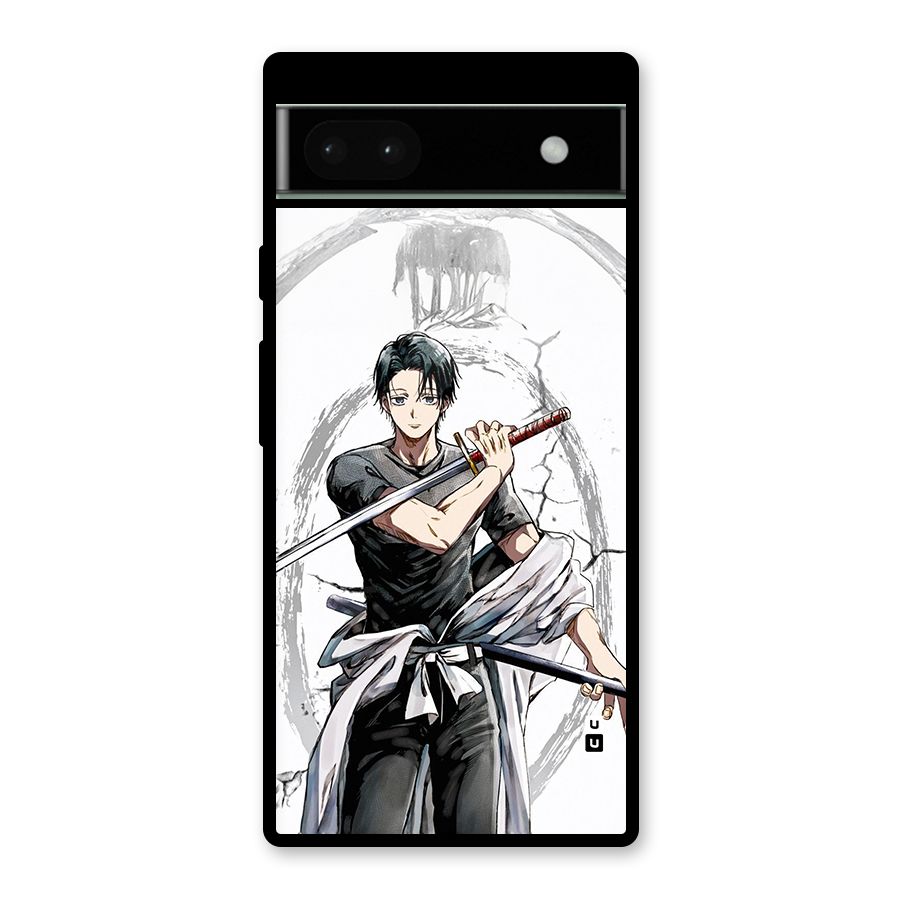 Yuta With Katana Glass Back Case for Google Pixel 6a