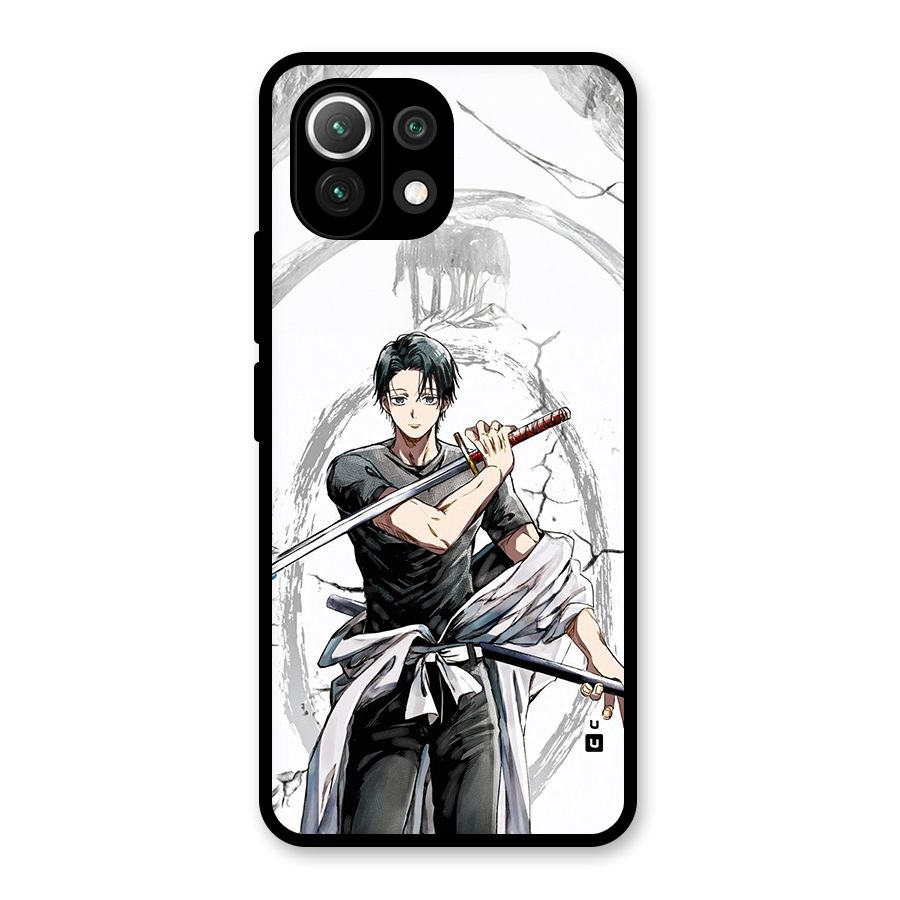 Yuta With Katana Glass Back Case for Mi 11 Lite