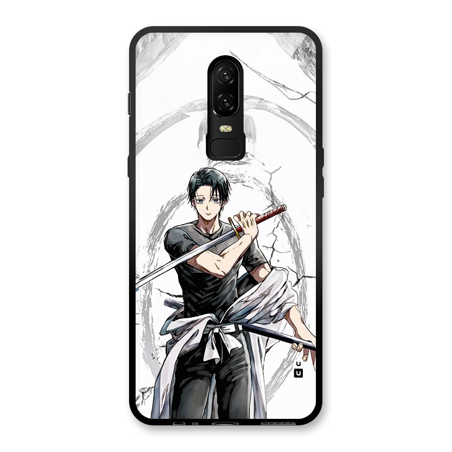 Yuta With Katana Glass Back Case for OnePlus 6