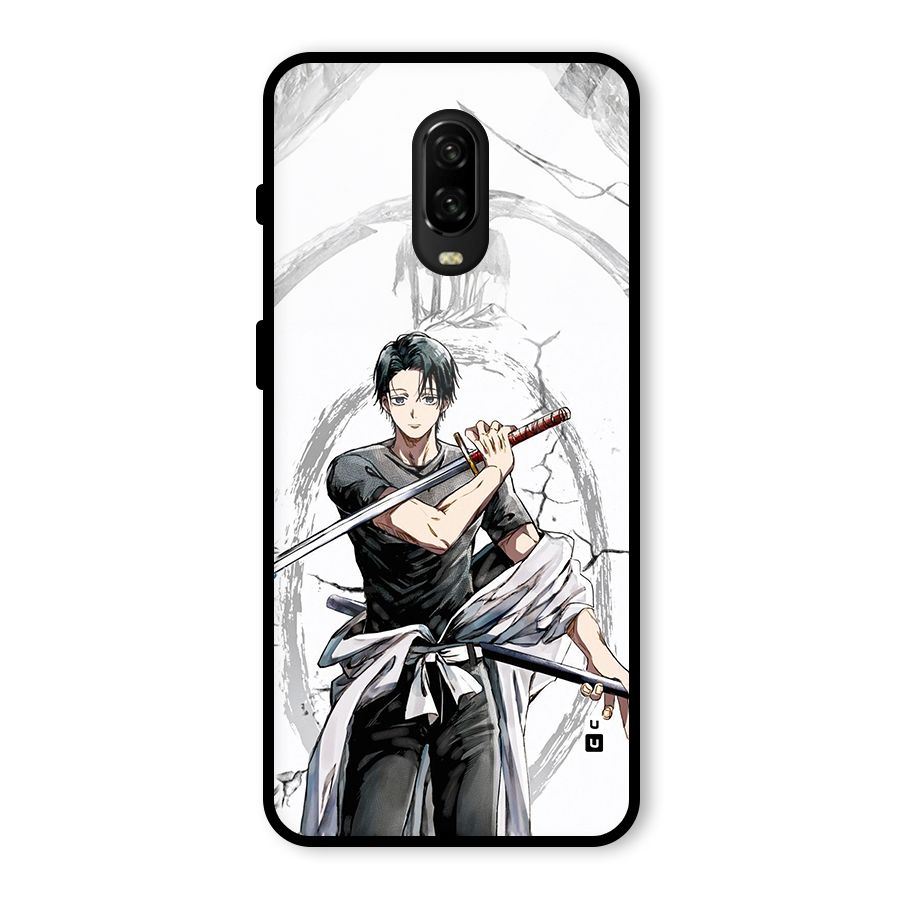 Yuta With Katana Glass Back Case for OnePlus 6T