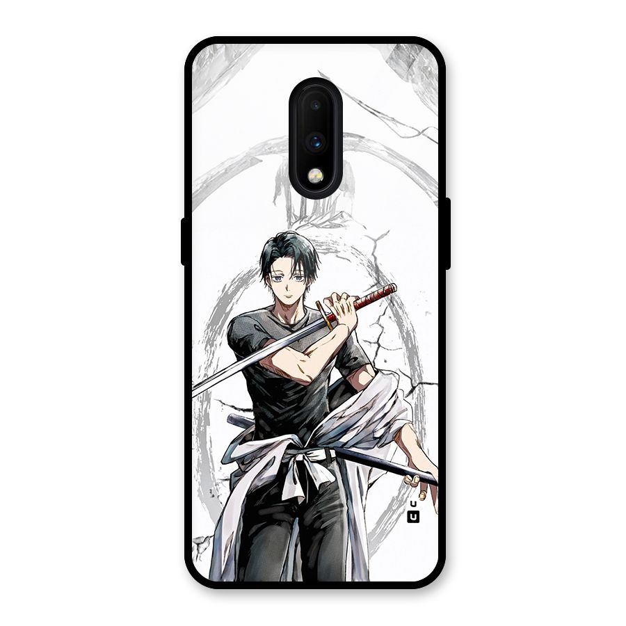 Yuta With Katana Glass Back Case for OnePlus 7