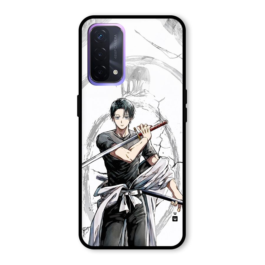 Yuta With Katana Glass Back Case for Oppo A74 5G