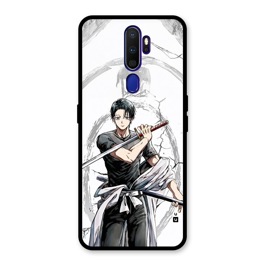 Yuta With Katana Glass Back Case for Oppo A9 (2020)
