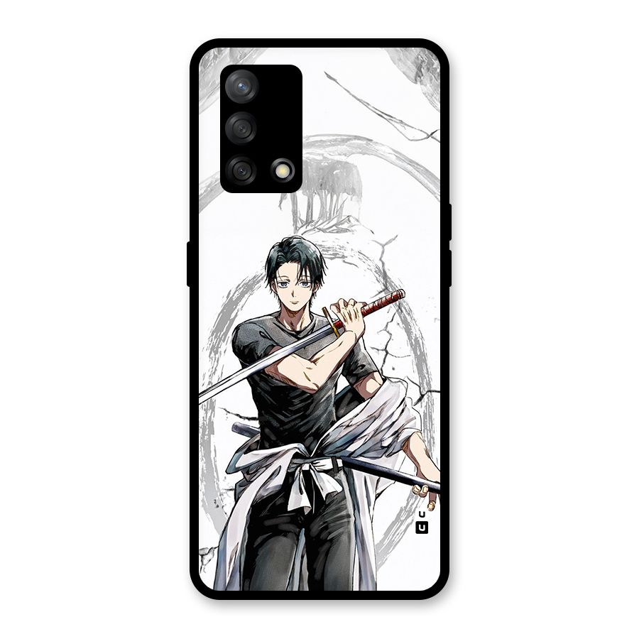 Yuta With Katana Glass Back Case for Oppo F19s