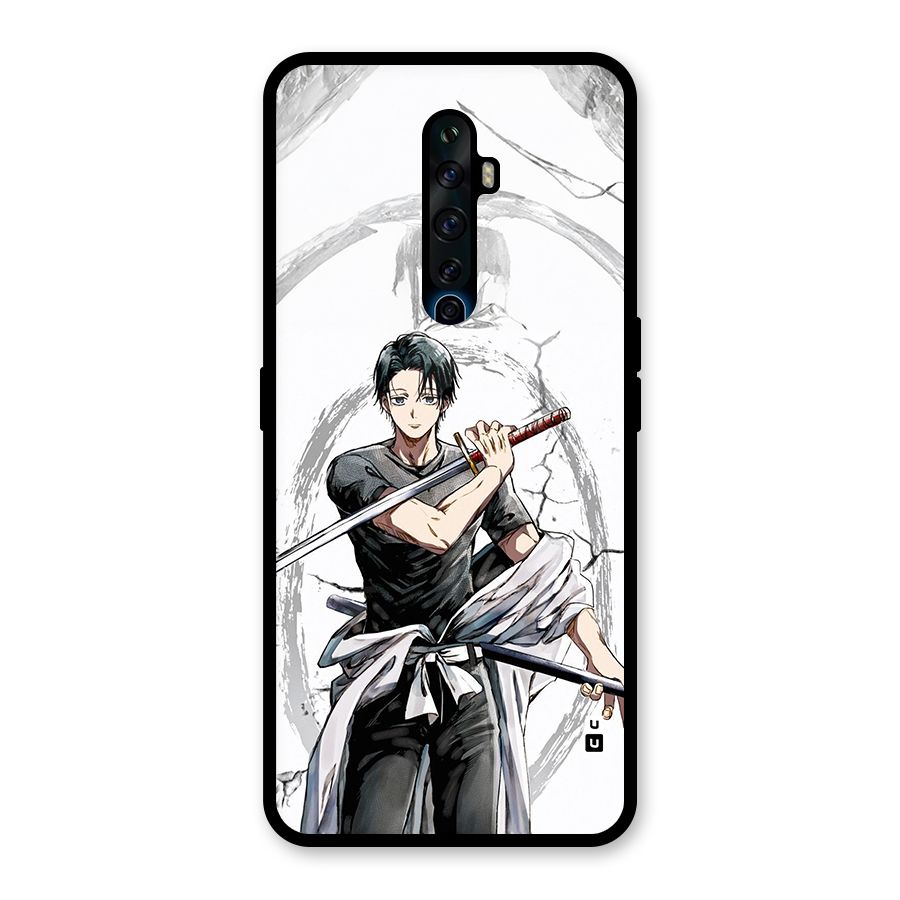 Yuta With Katana Glass Back Case for Oppo Reno2 F
