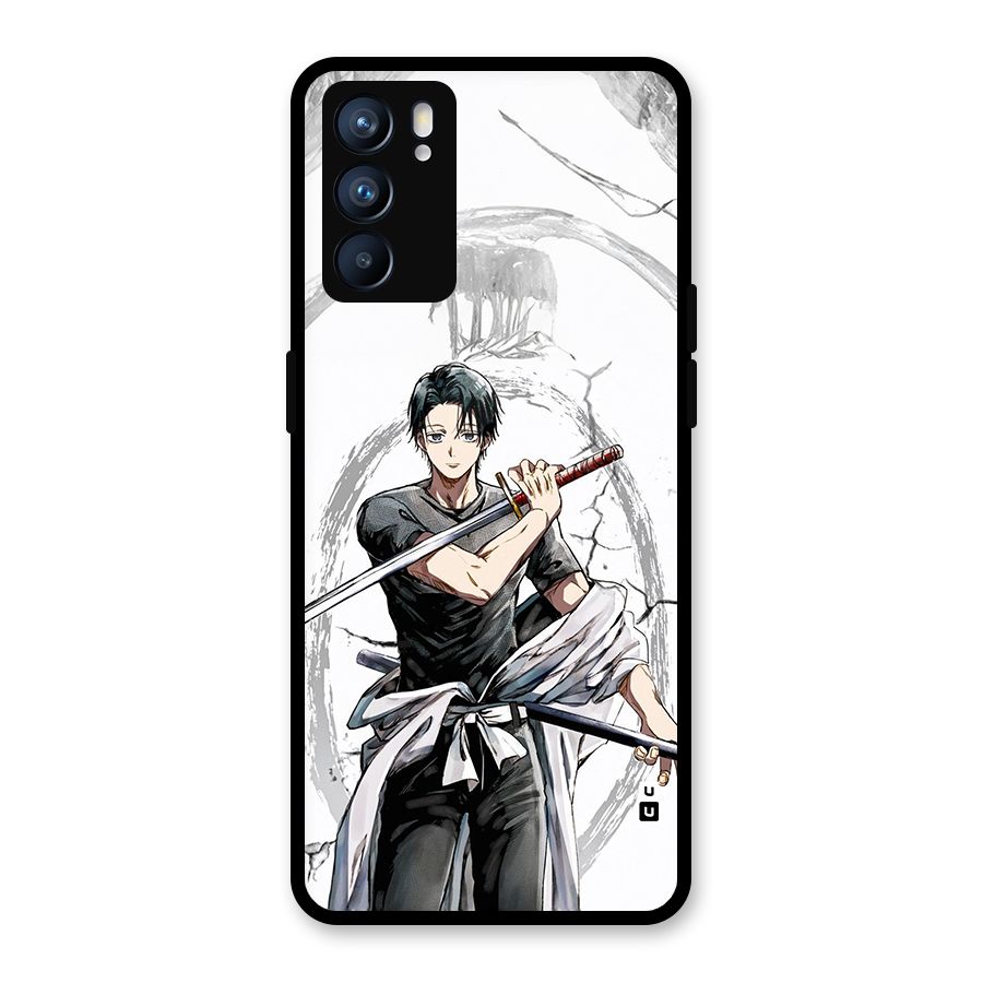 Yuta With Katana Glass Back Case for Oppo Reno6 5G