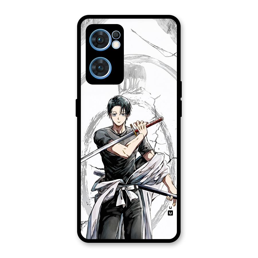 Yuta With Katana Glass Back Case for Oppo Reno7 5G
