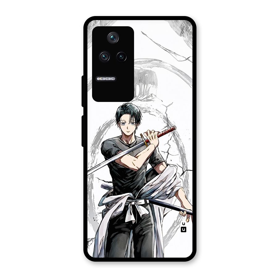 Yuta With Katana Glass Back Case for Poco F4 5G