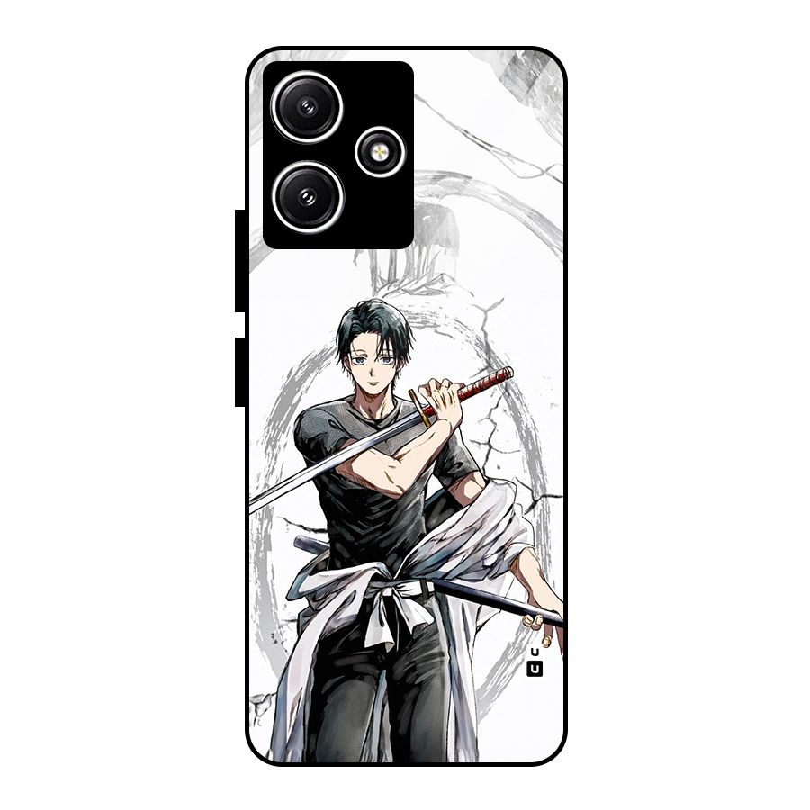 Yuta With Katana Glass Back Case for Poco M6 Pro