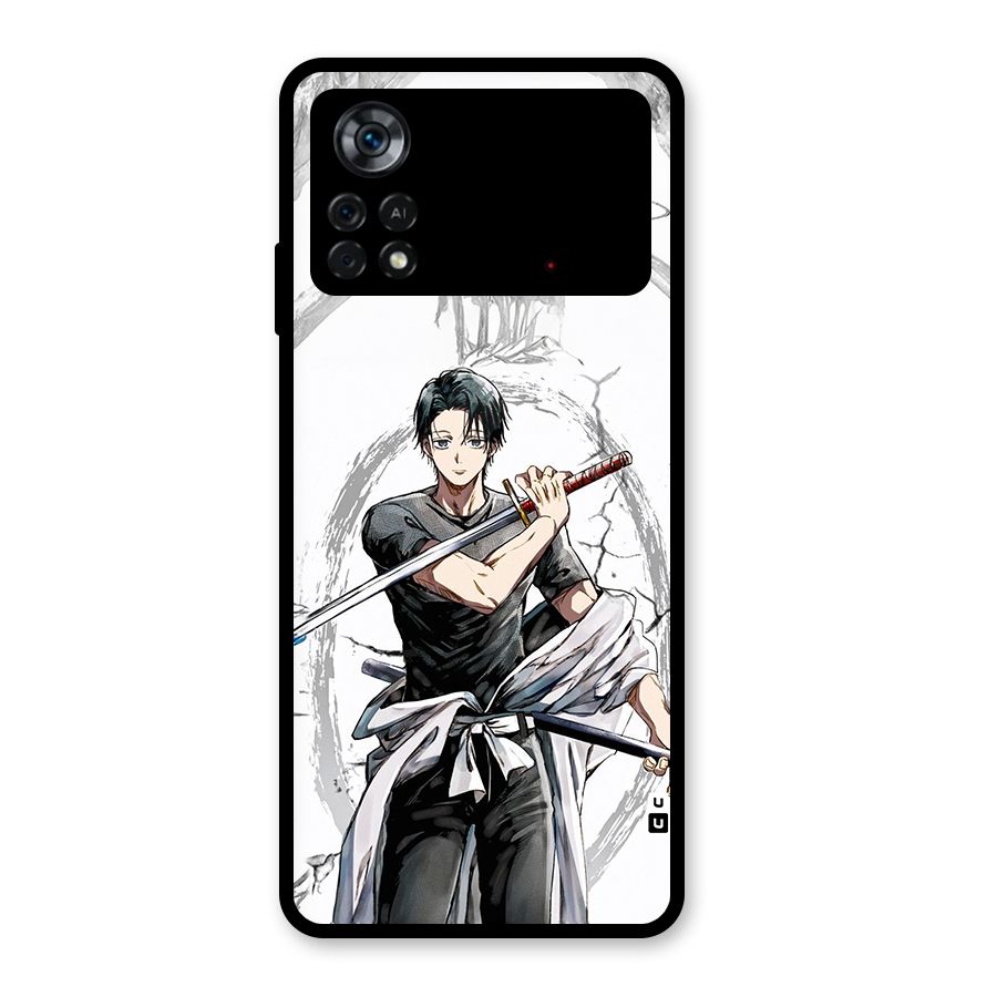 Yuta With Katana Glass Back Case for Poco X4 Pro 5G