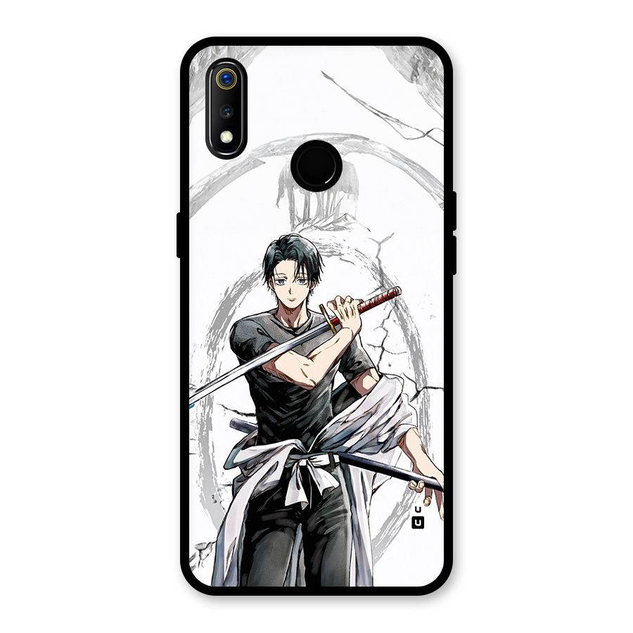 Yuta With Katana Glass Back Case for Realme 3i