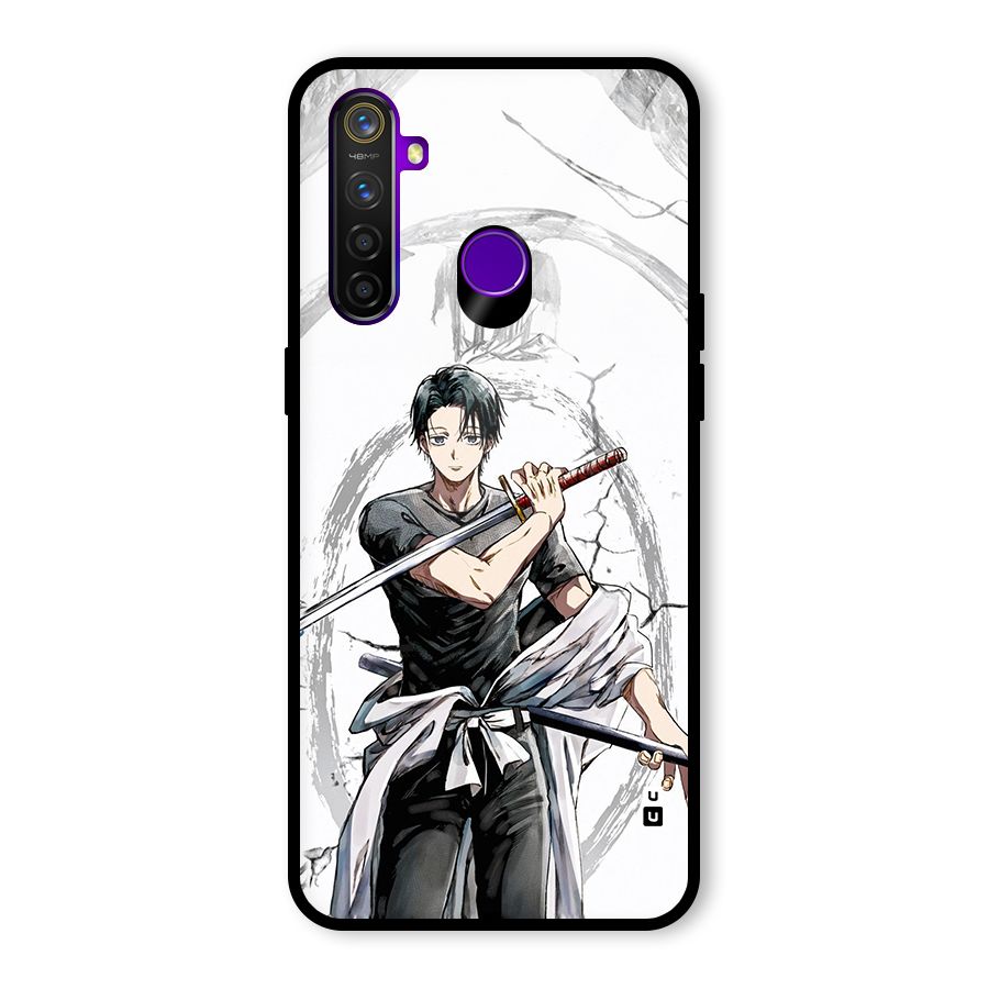 Yuta With Katana Glass Back Case for Realme 5 Pro