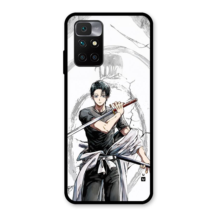 Yuta With Katana Glass Back Case for Redmi 10 Prime