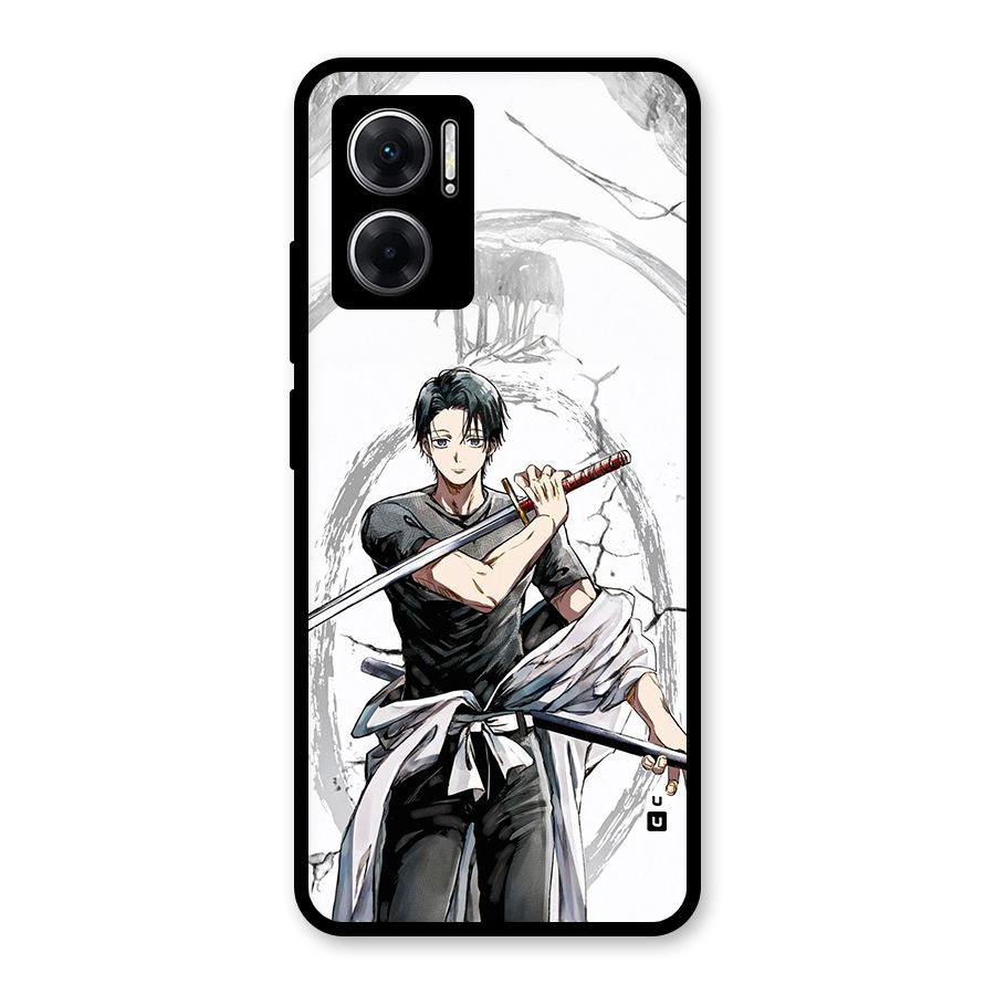 Yuta With Katana Glass Back Case for Redmi 11 Prime 5G