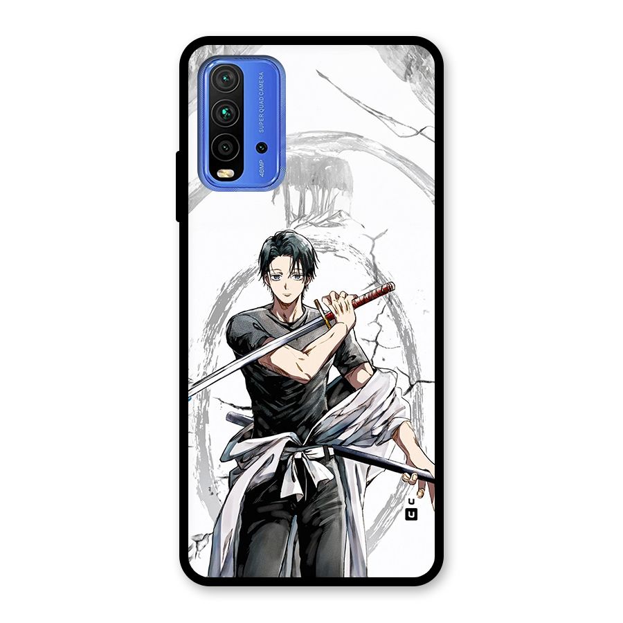 Yuta With Katana Glass Back Case for Redmi 9 Power