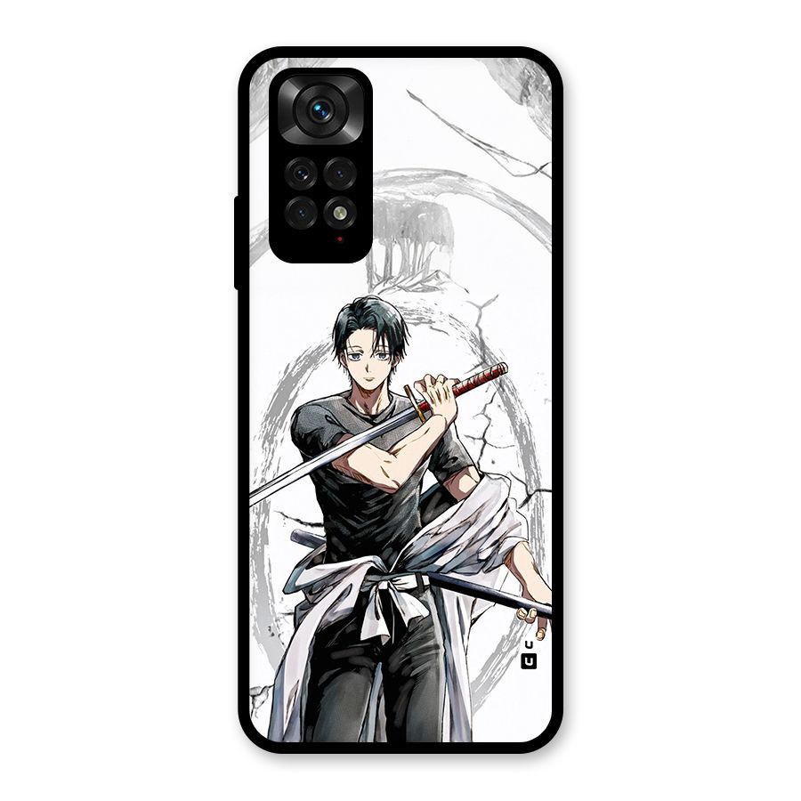 Yuta With Katana Glass Back Case for Redmi Note 11S