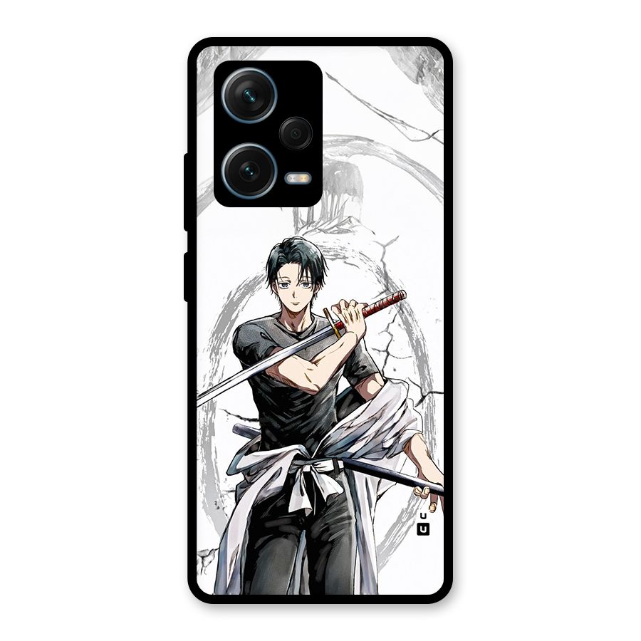 Yuta With Katana Glass Back Case for Redmi Note 12 Pro Plus 5G