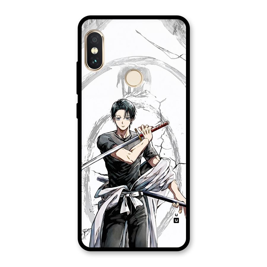 Yuta With Katana Glass Back Case for Redmi Note 5 Pro