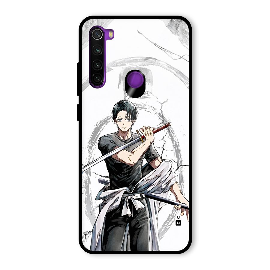 Yuta With Katana Glass Back Case for Redmi Note 8