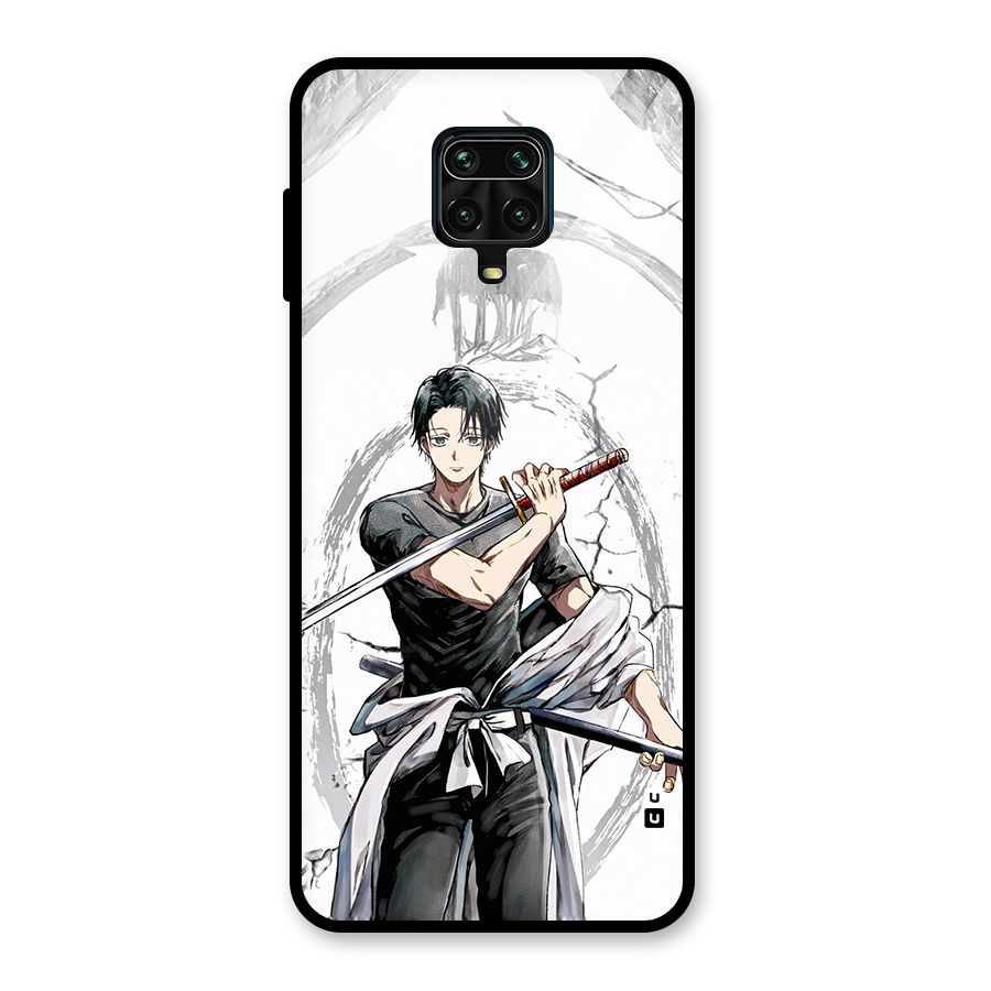Yuta With Katana Glass Back Case for Redmi Note 9 Pro