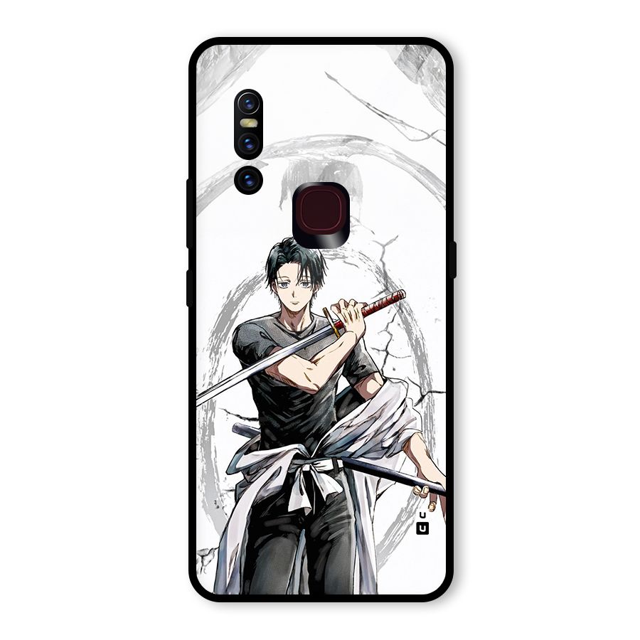 Yuta With Katana Glass Back Case for Vivo V15