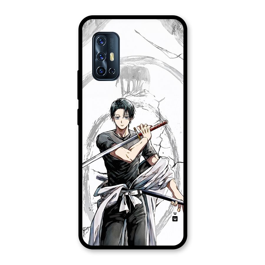 Yuta With Katana Glass Back Case for Vivo V17
