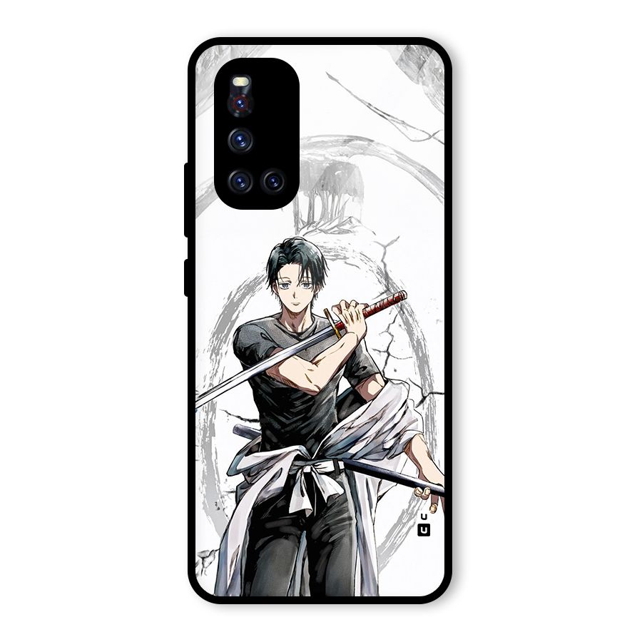 Yuta With Katana Glass Back Case for Vivo V19