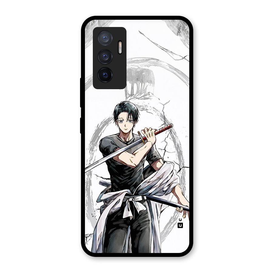 Yuta With Katana Glass Back Case for Vivo V23e