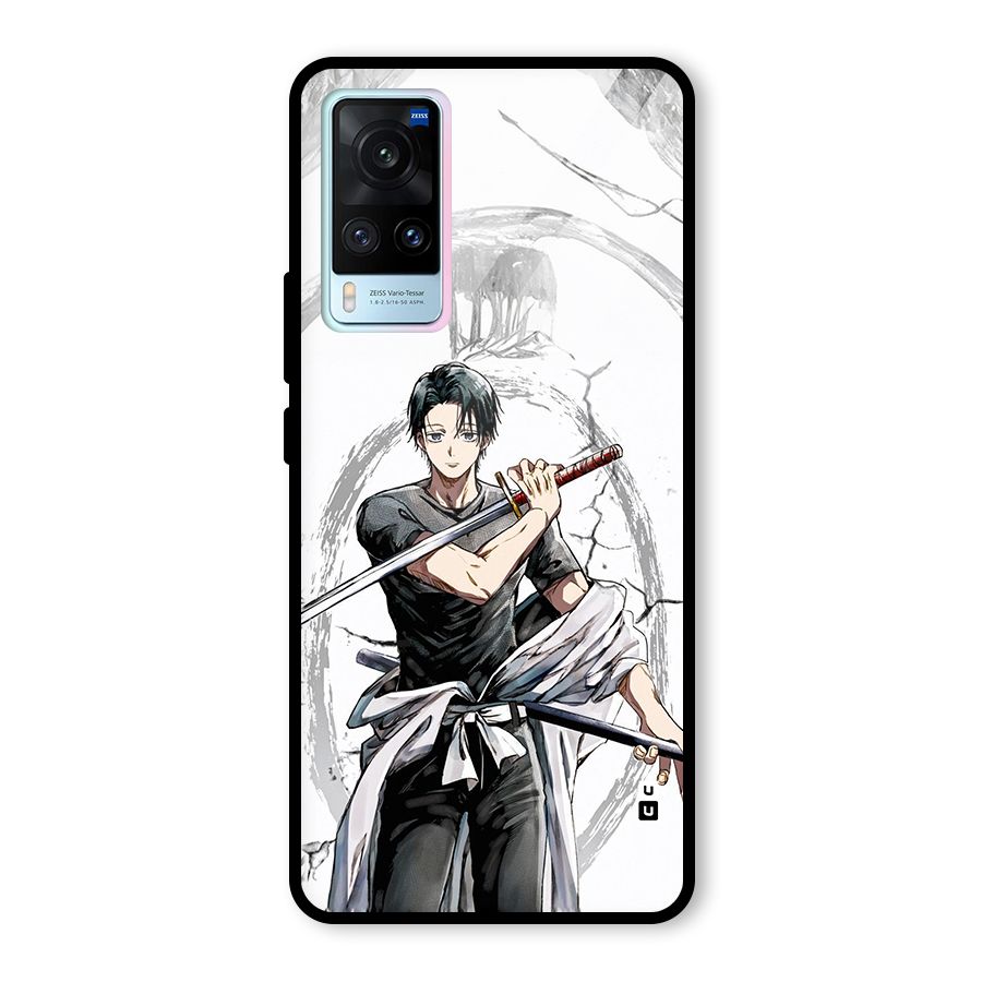Yuta With Katana Glass Back Case for Vivo X60