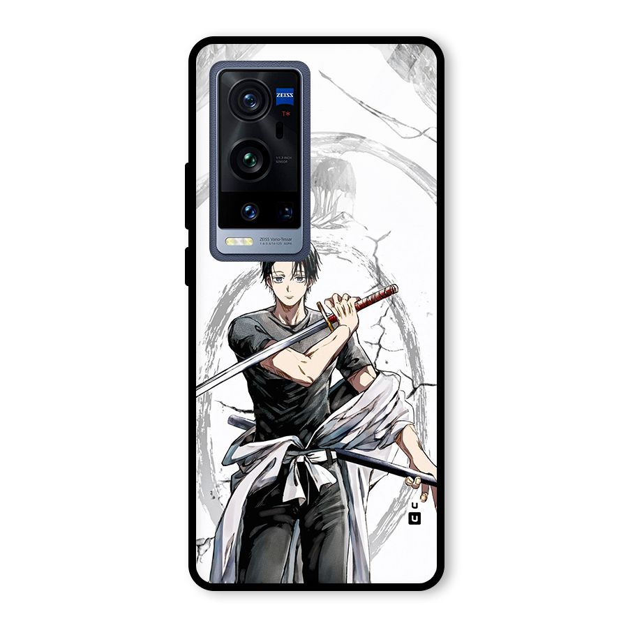 Yuta With Katana Glass Back Case for Vivo X60 Pro Plus