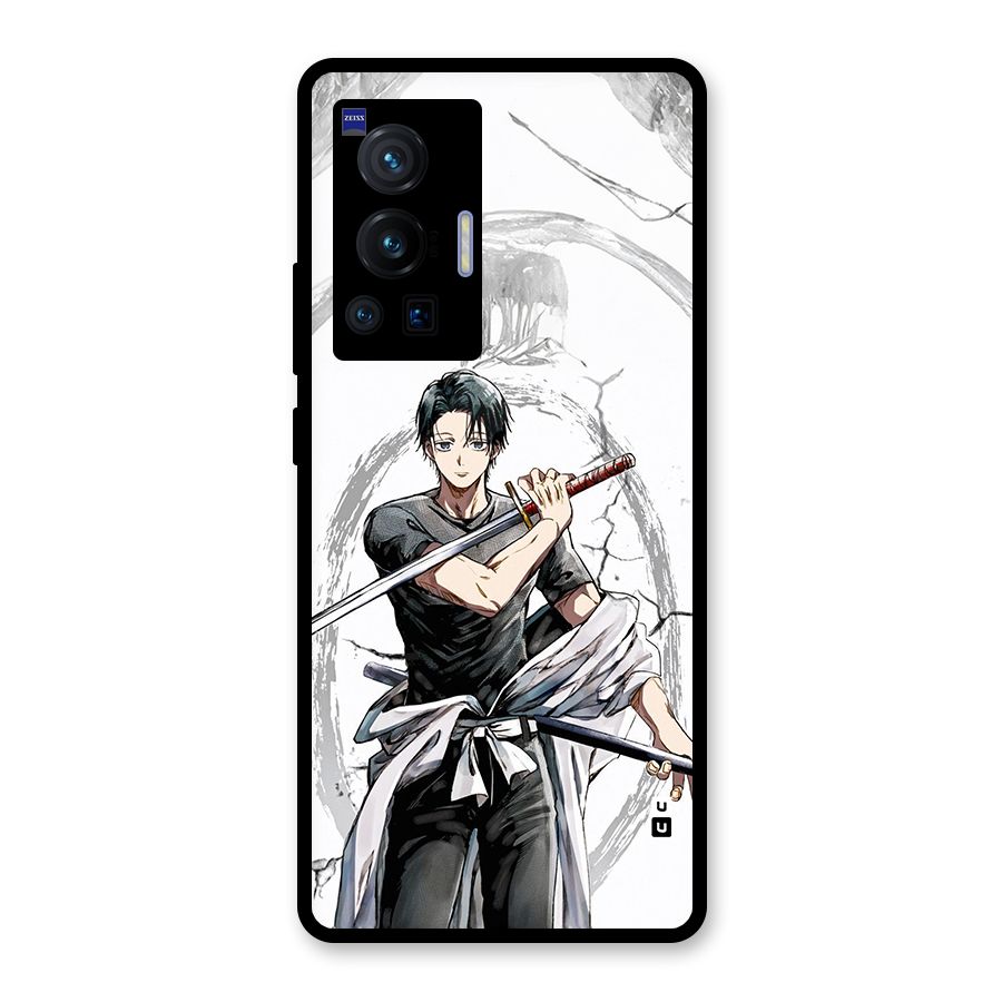 Yuta With Katana Glass Back Case for Vivo X70 Pro