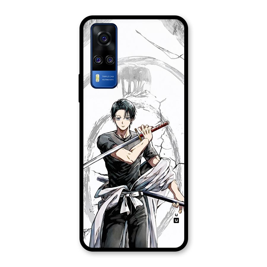 Yuta With Katana Glass Back Case for Vivo Y31
