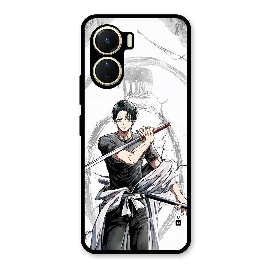 Yuta With Katana Glass Back Case for Vivo Y56
