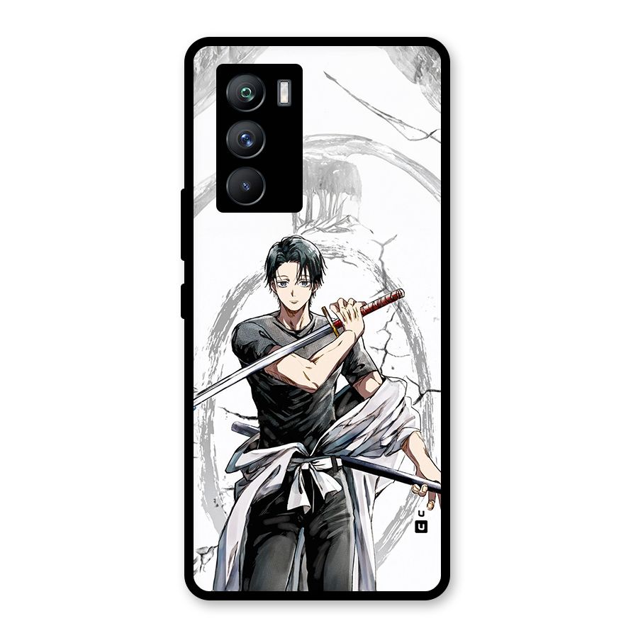 Yuta With Katana Glass Back Case for Vivo iQOO 9 SE