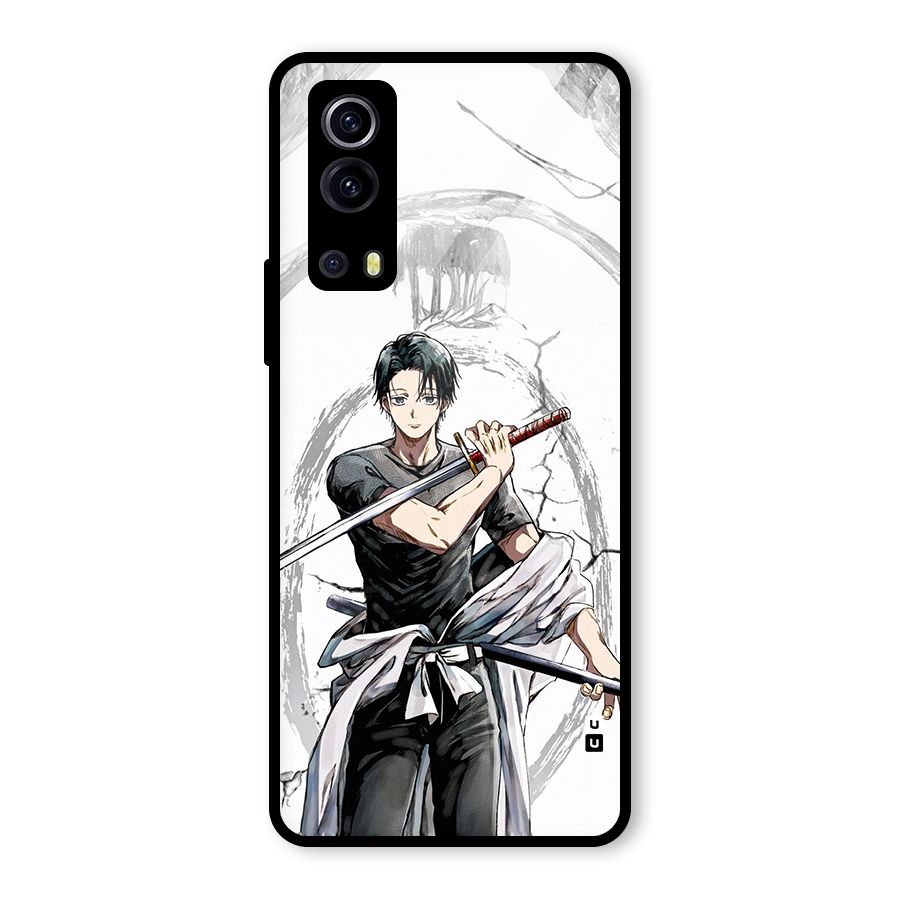 Yuta With Katana Glass Back Case for Vivo iQOO Z3