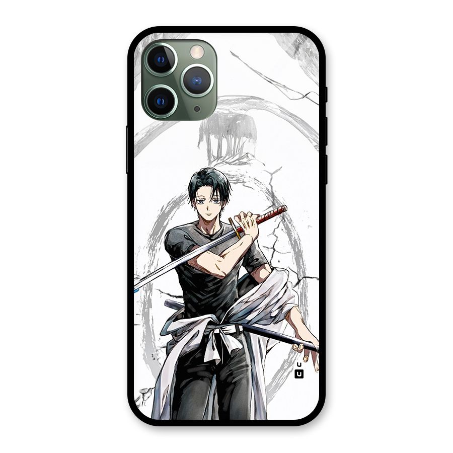 Yuta With Katana Glass Back Case for iPhone 11 Pro