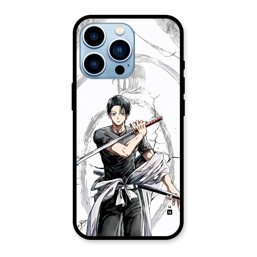 Yuta With Katana Glass Back Case for iPhone 13 Pro