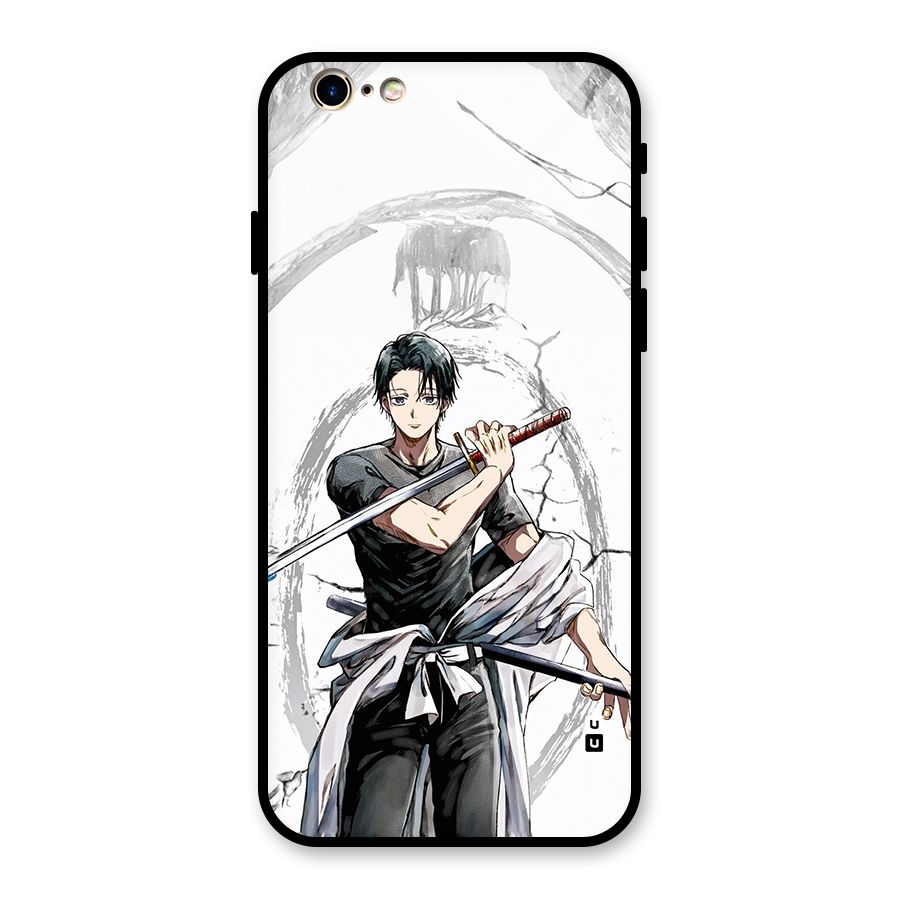 Yuta With Katana Glass Back Case for iPhone 6 6S