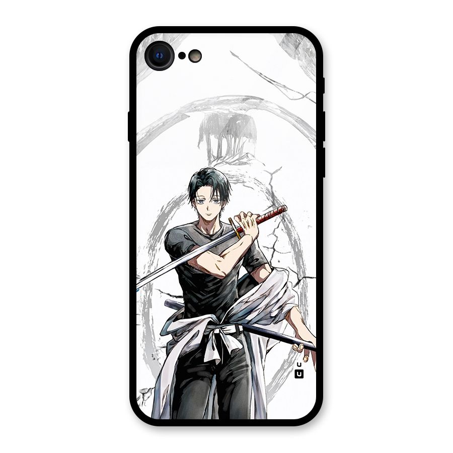Yuta With Katana Glass Back Case for iPhone 7