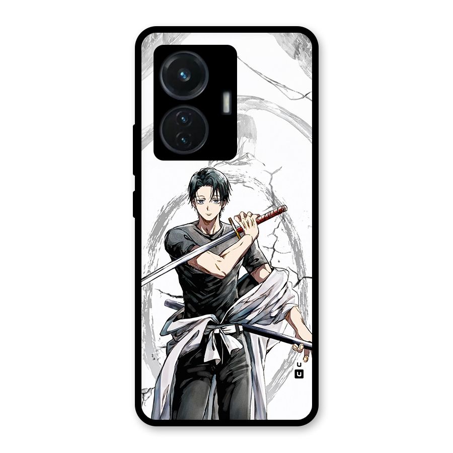 Yuta With Katana Glass Back Case for iQOO Z6 44W
