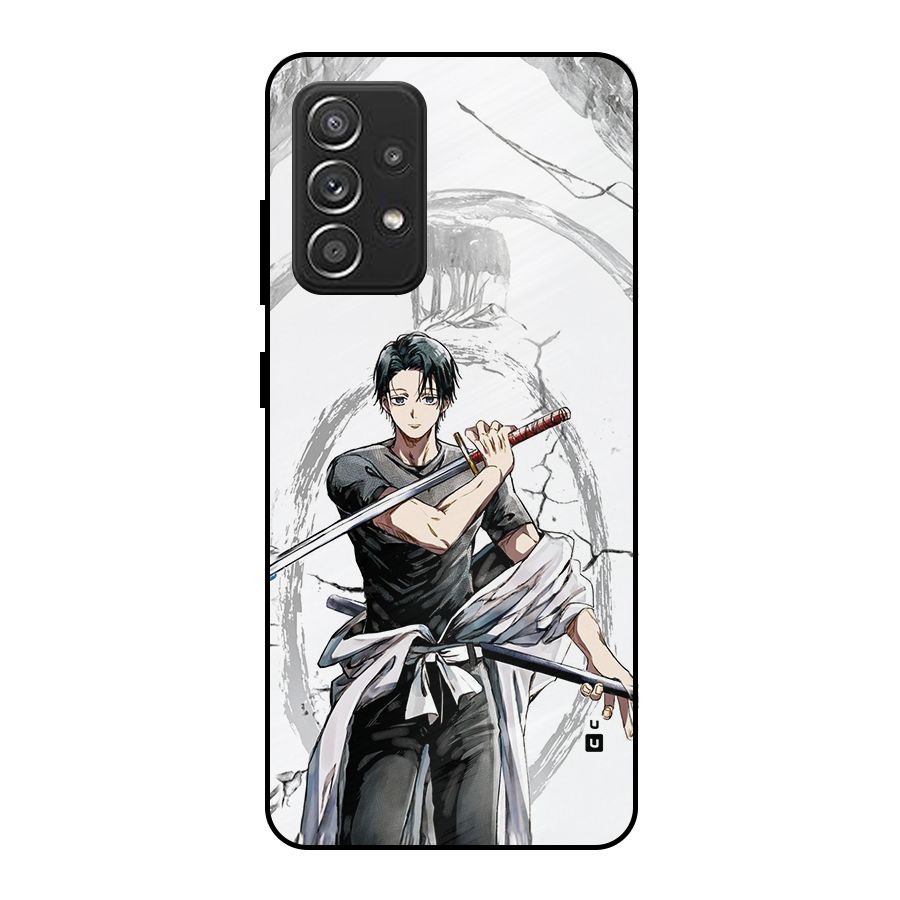 Yuta With Katana Metal Back Case for Galaxy A52s 5G