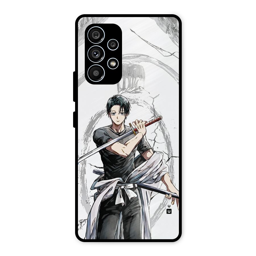 Yuta With Katana Metal Back Case for Galaxy A53 5G