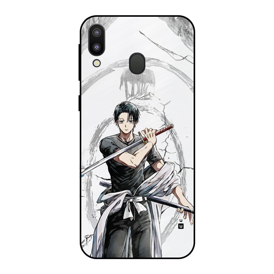 Yuta With Katana Metal Back Case for Galaxy M20