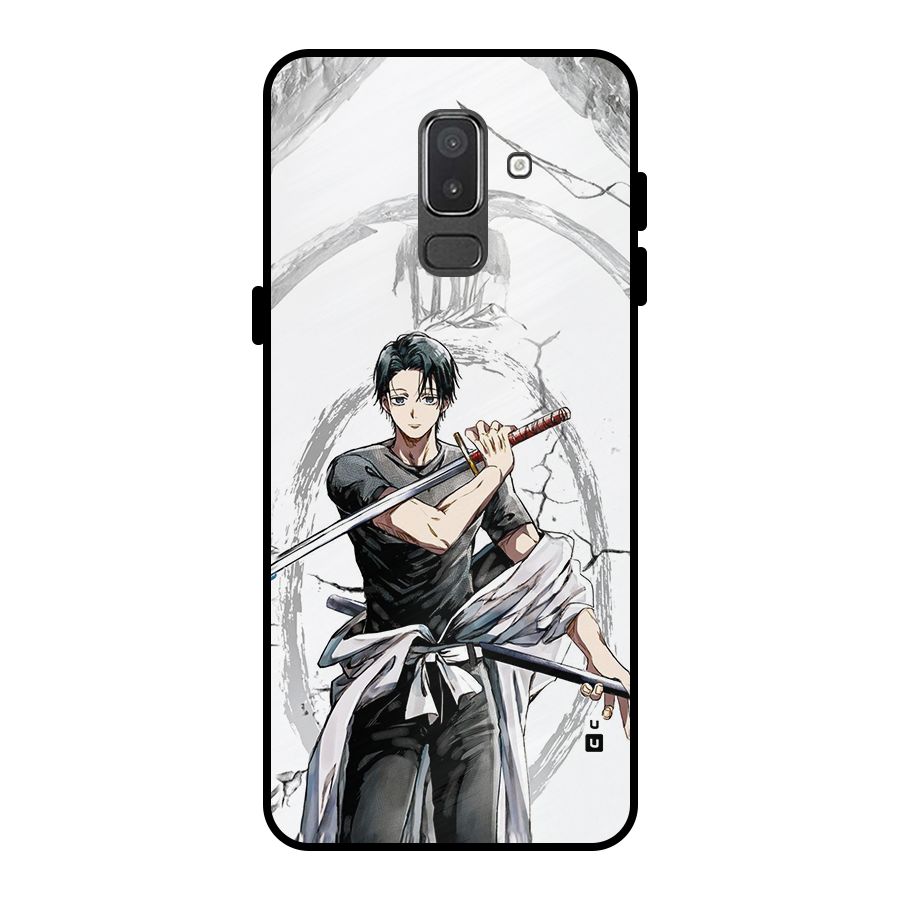 Yuta With Katana Metal Back Case for Galaxy On8 (2018)