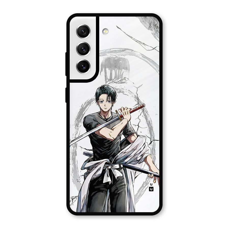 Yuta With Katana Metal Back Case for Galaxy S21 FE 5G