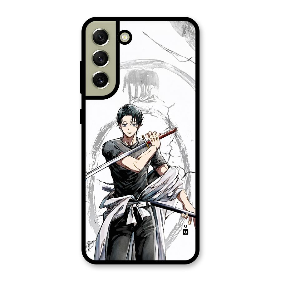 Yuta With Katana Metal Back Case for Galaxy S21 FE 5G (2023)
