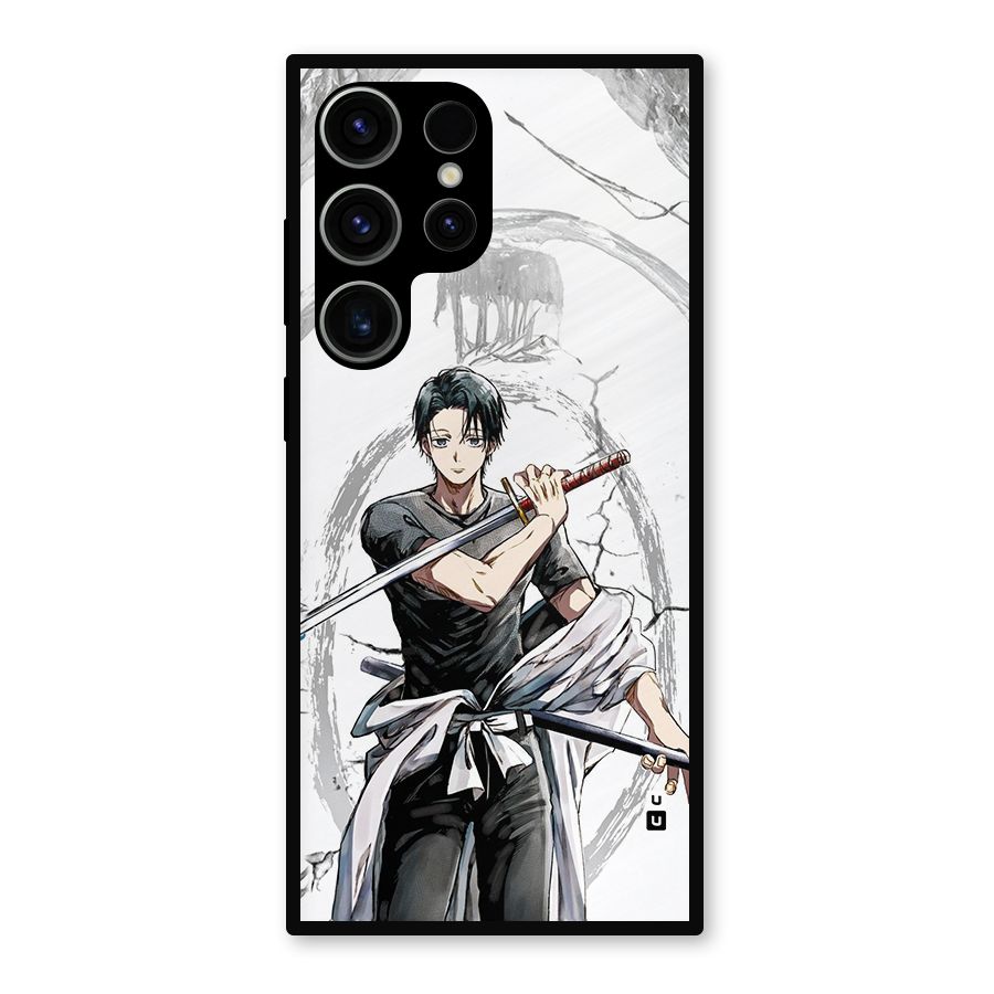 Yuta With Katana Metal Back Case for Galaxy S23 Ultra
