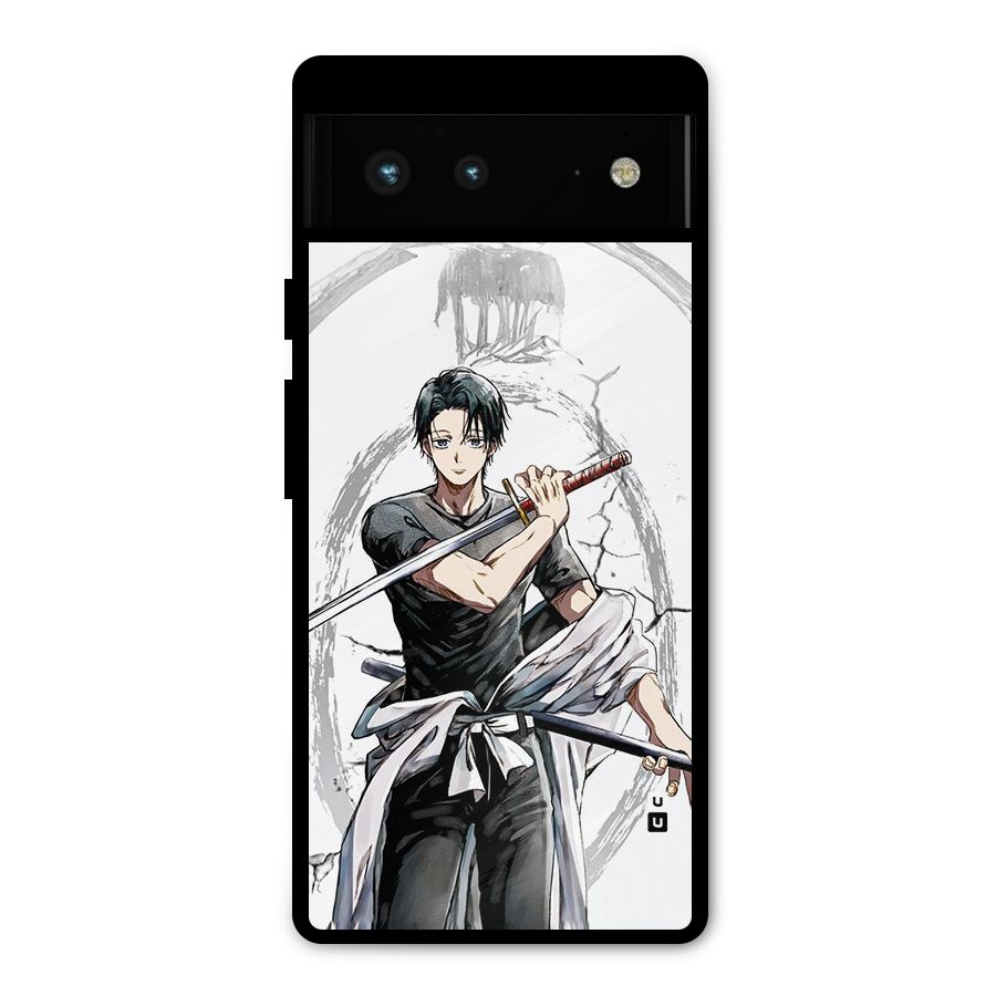 Yuta With Katana Metal Back Case for Google Pixel 6