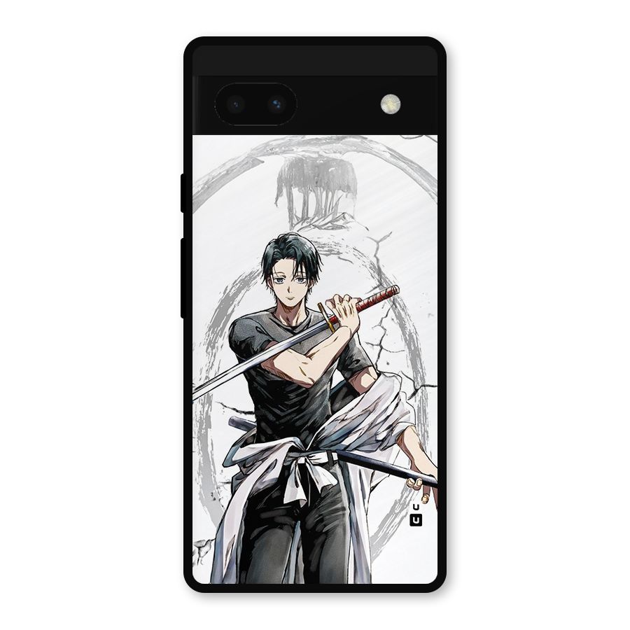Yuta With Katana Metal Back Case for Google Pixel 6a