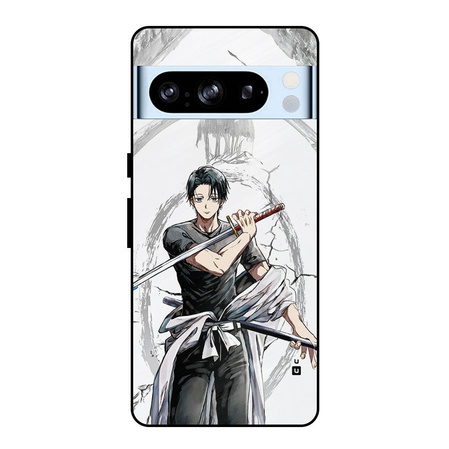 Yuta With Katana Metal Back Case for Google Pixel 8 Pro